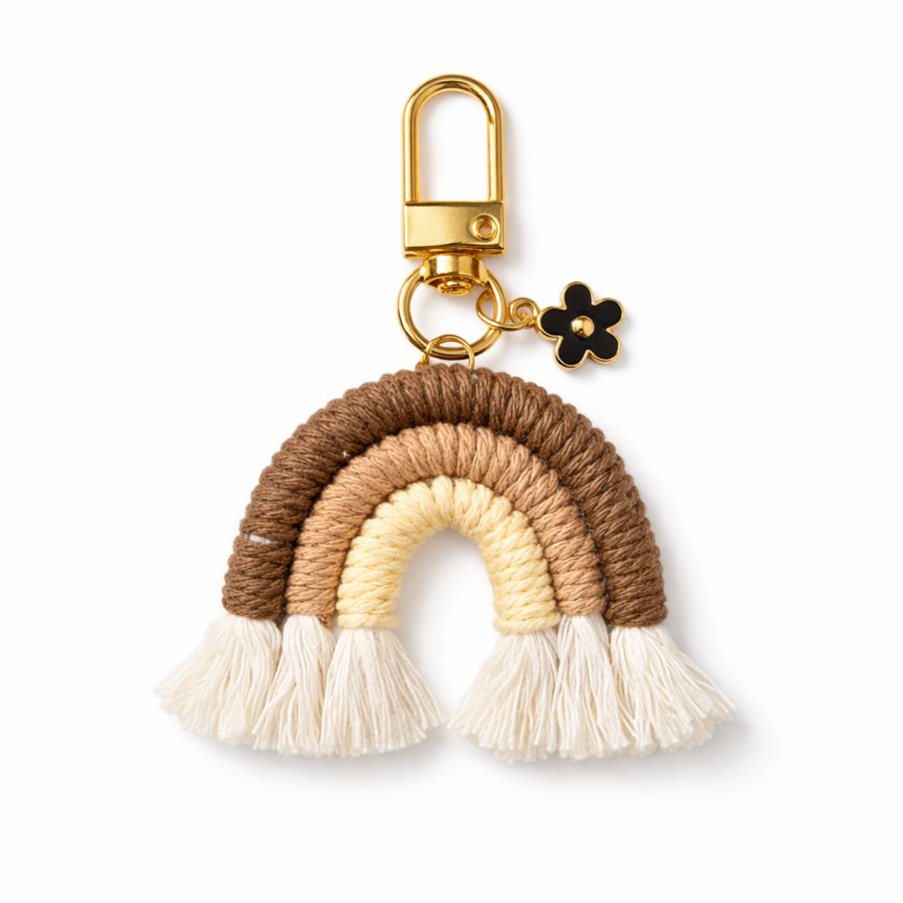 Handtas bedel | regenboog - bruin