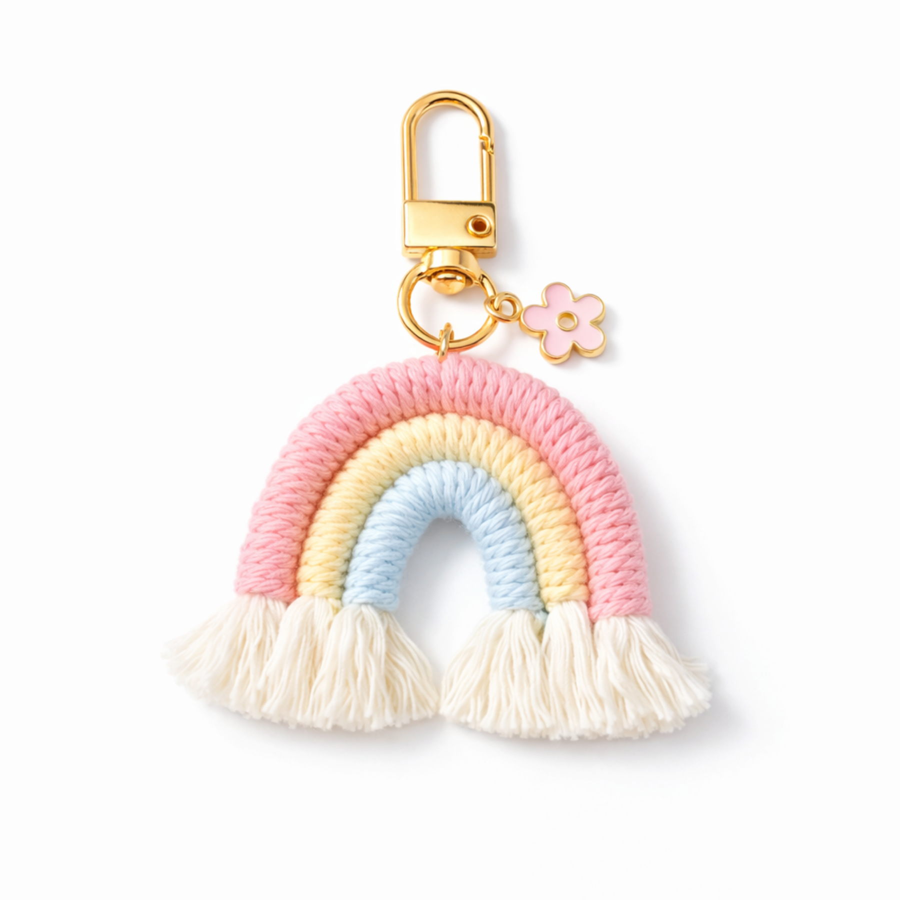 Handtas bedel | regenboog - pastel kleuren