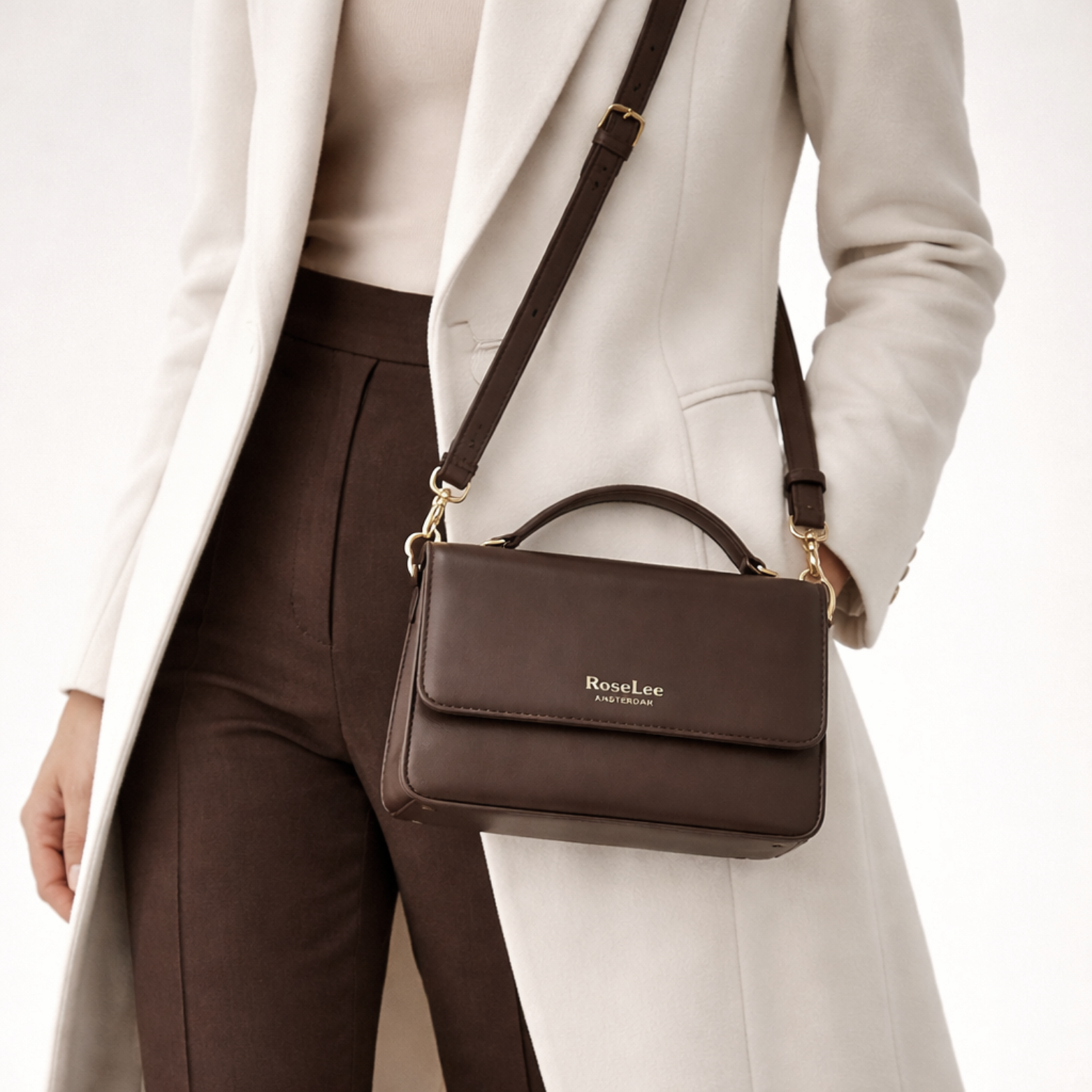 Ivy handtas - Donker bruin