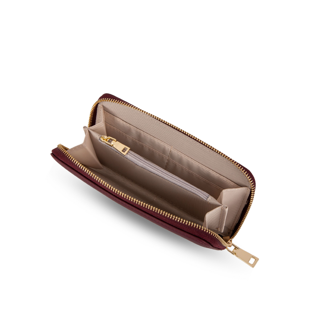 Lea portomonnee bordeaux rood