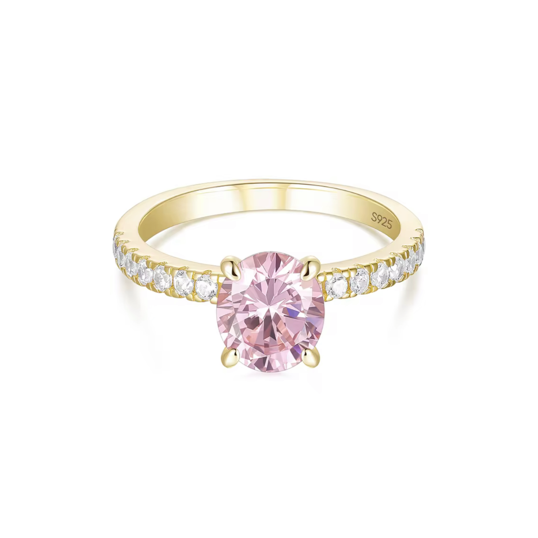 Aurora ring - goud/roze