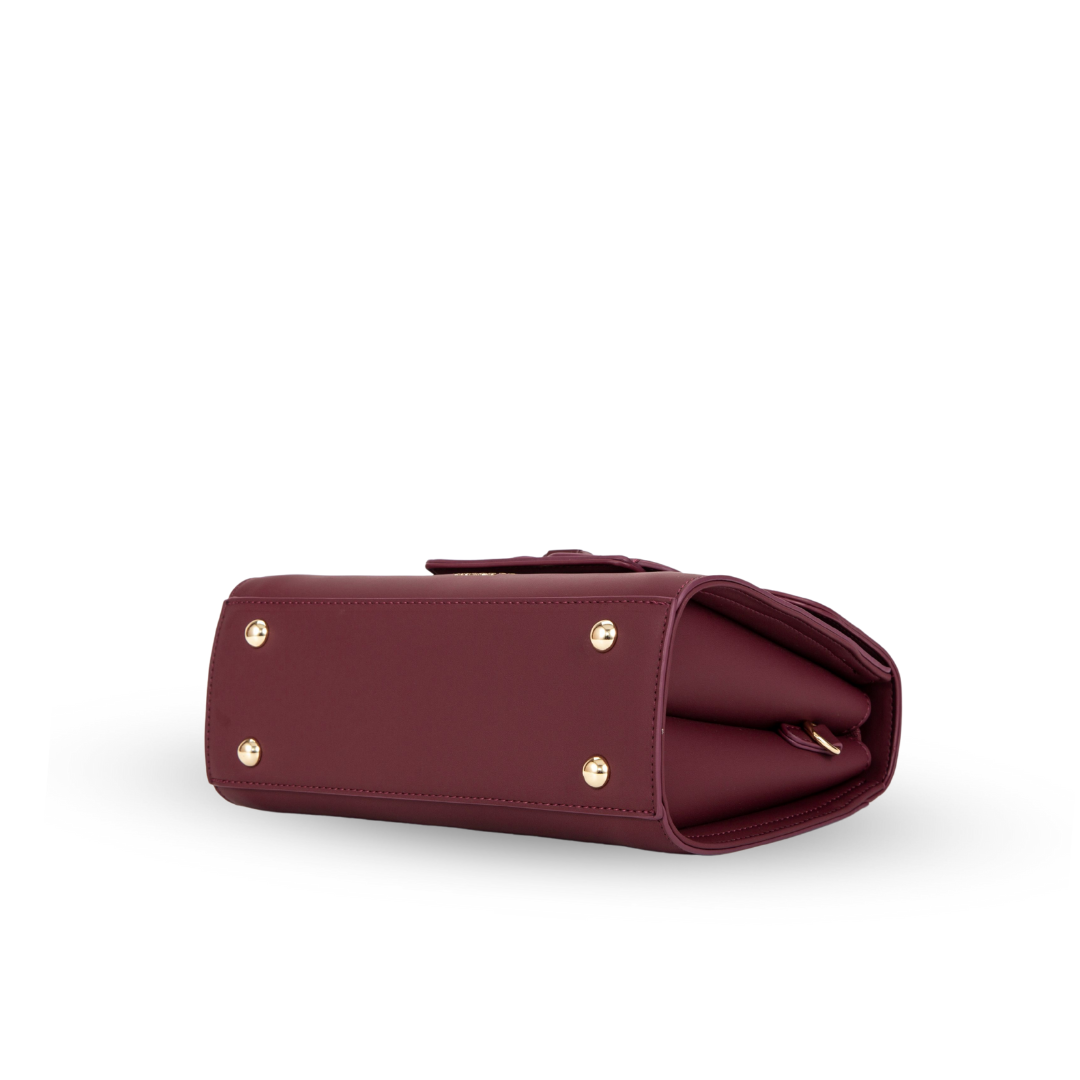 Lea handtas bordeaux rood