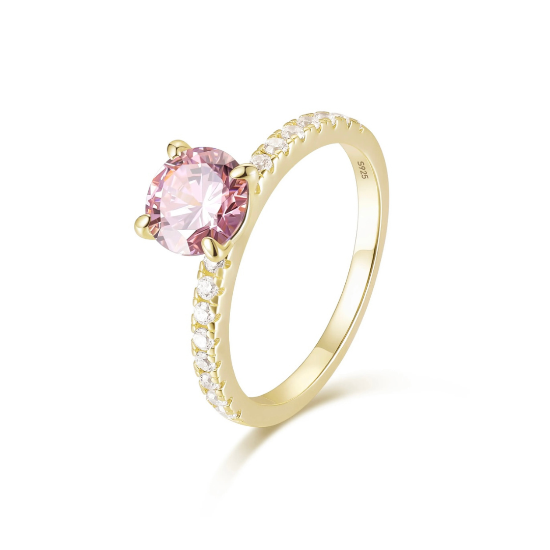 Aurora ring - goud/roze