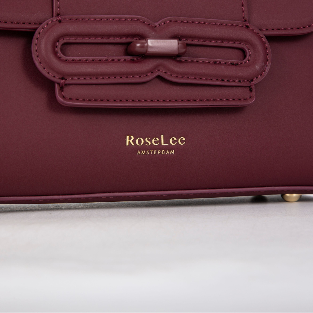 Lea handtas bordeaux rood