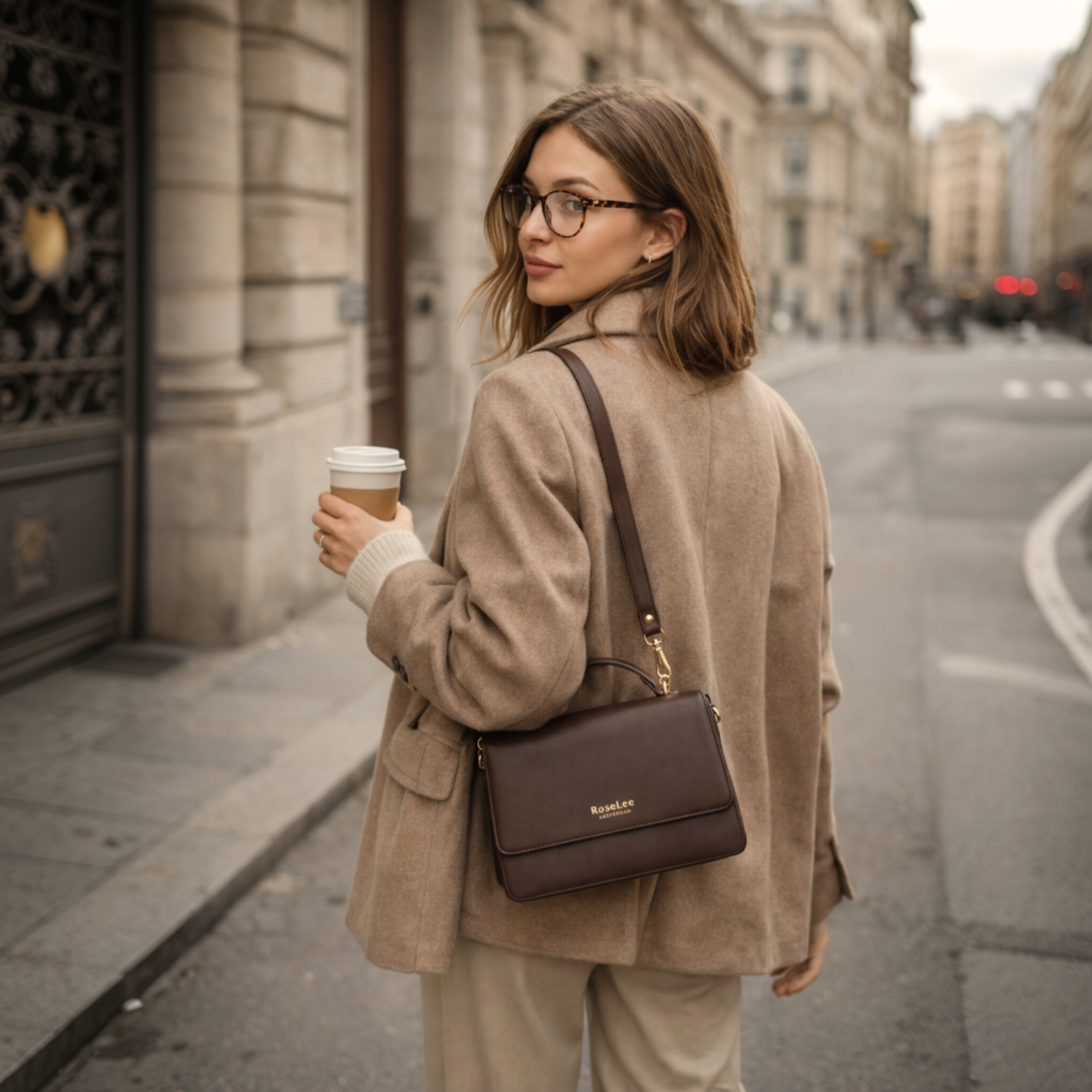 Ivy handtas - Donker bruin