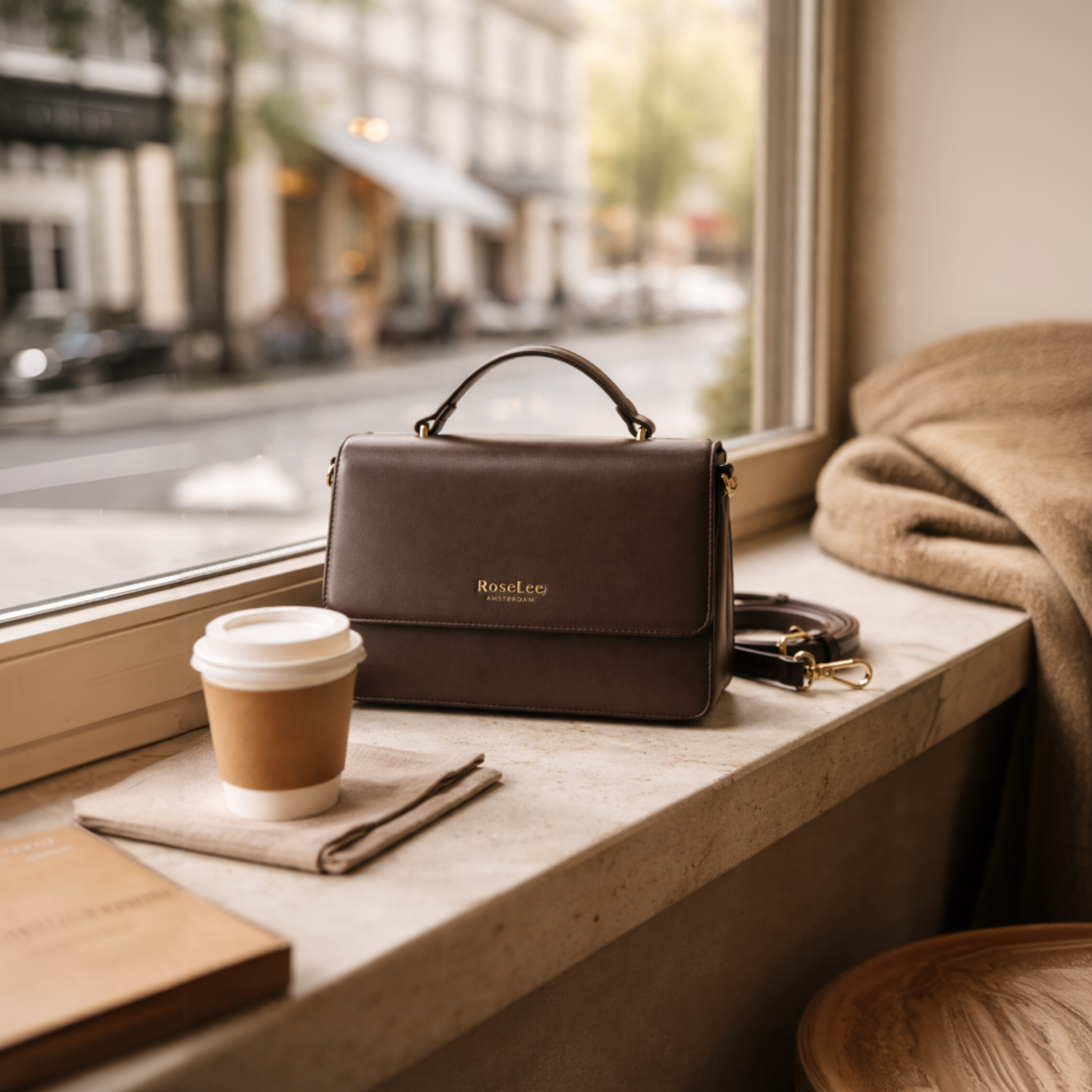 Ivy handtas - Donker bruin