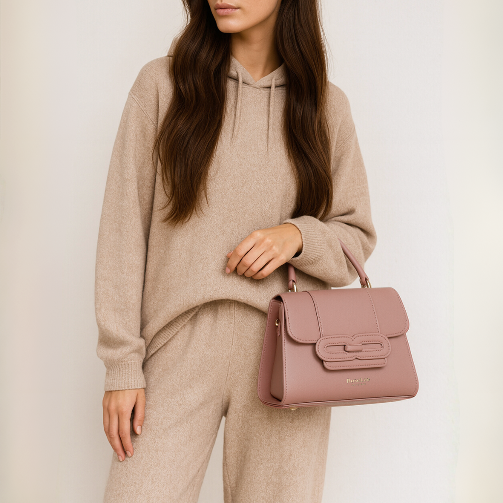 Lea handtas - dusty rose