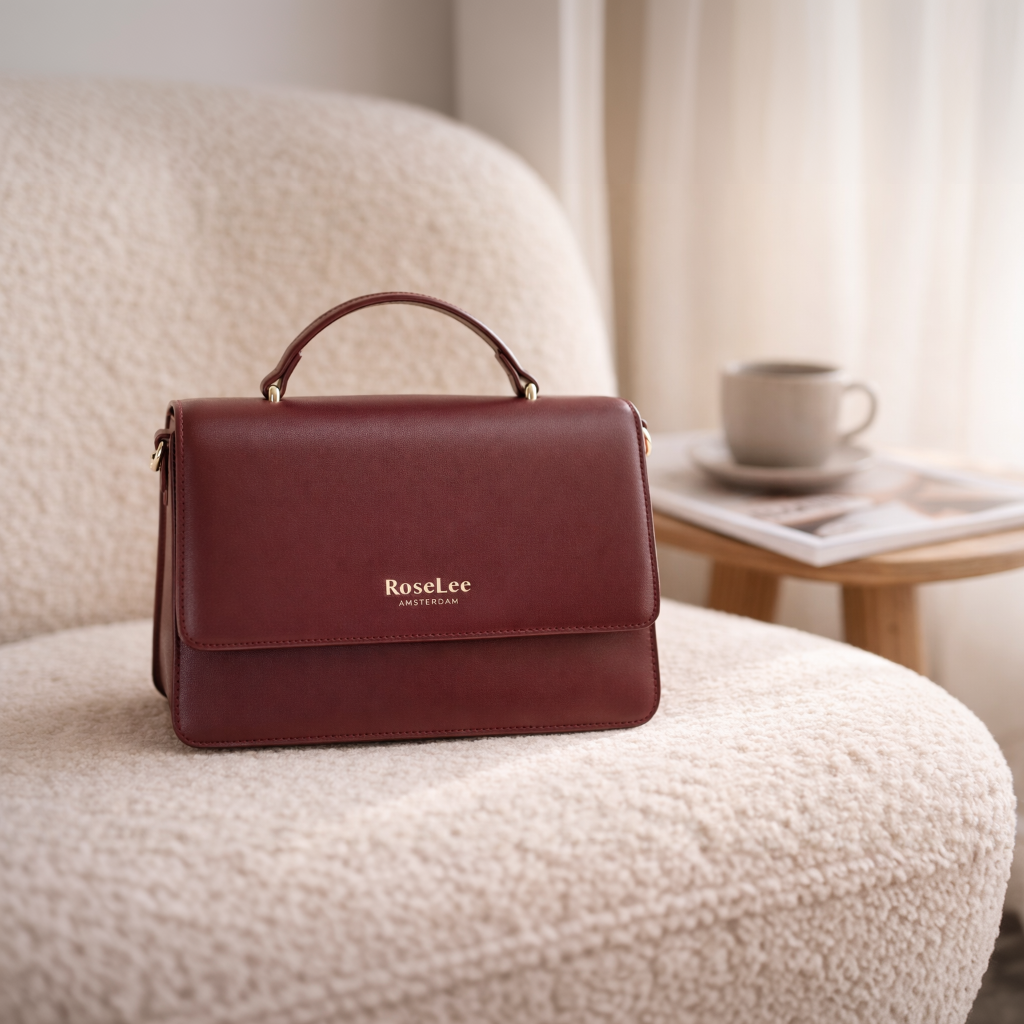 Ivy handtas - Bordeaux rood