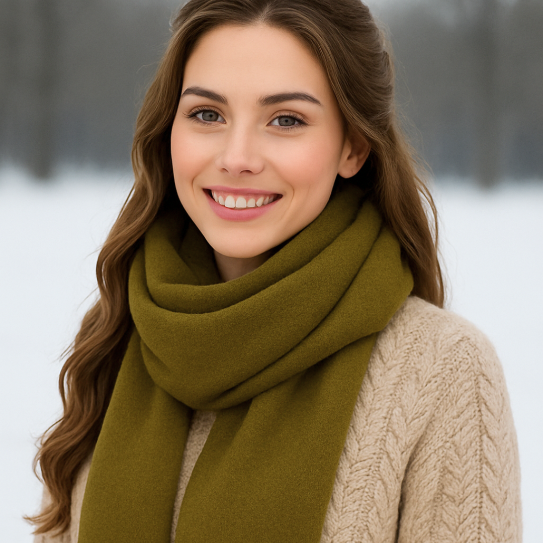 Sjaal leger groen