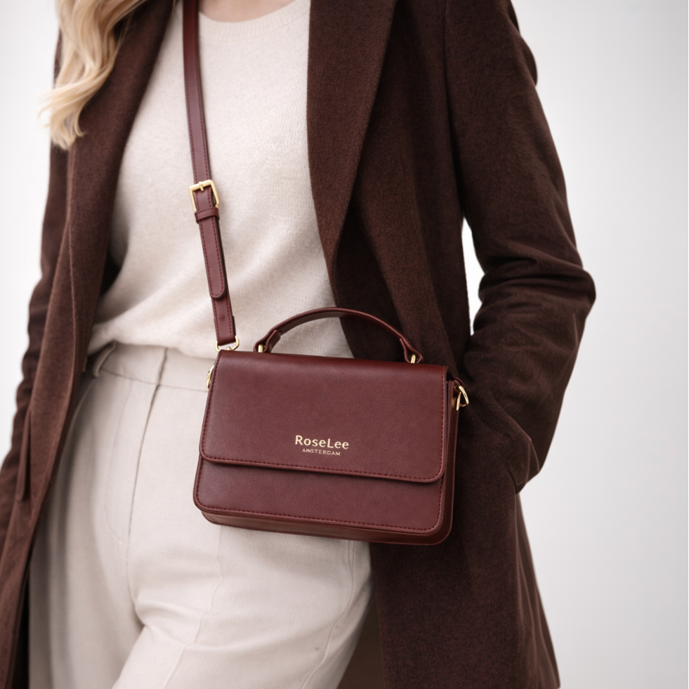 Ivy handtas - Bordeaux rood