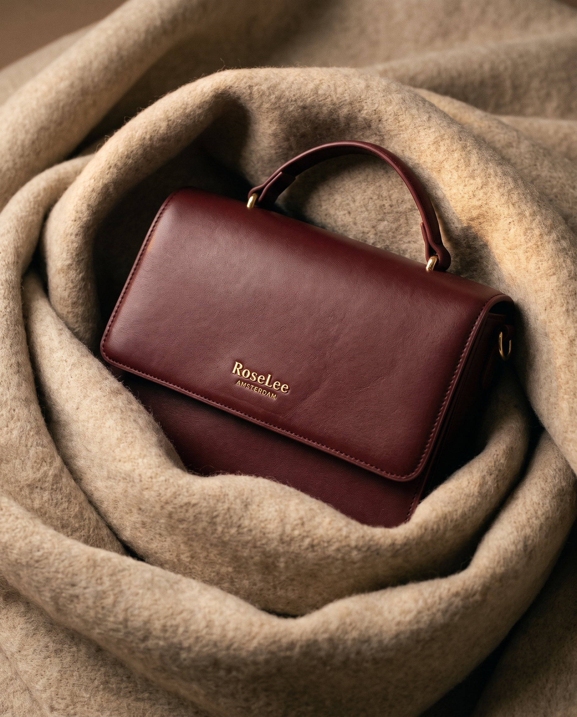 Ivy handtas - Bordeaux rood